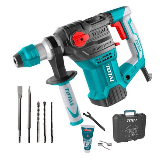 ROTOMARTILLO SDS PLUS 1500W + 3 BROCAS/2 CINCELES/ESCOBILLA TOTAL (TH1153216)