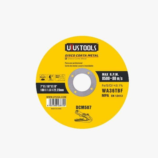 DISCO CORTE METAL 7 x 16 x 222 UYUSTOOLS (DCM507)