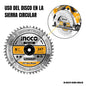 DISCO DE SIERRA CIRCULAR MADERA 24T 140MM 5 1/2´´ INGCO (TSB114041)