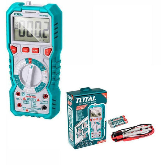 MULTIMETRO DIGITAL TOTAL 6000 CTAS. (TMT47503)