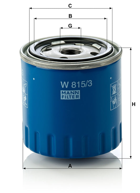 FILTRO ACEITE MANN W 815