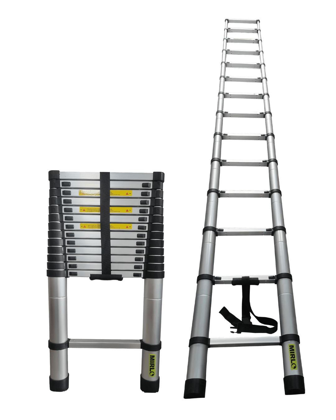 ESCALERA TELESCOPICA PLEGABLE ALUMINIO 150KG 4,1M 14 PELDAÑOS MIRLO  (JZ410)
