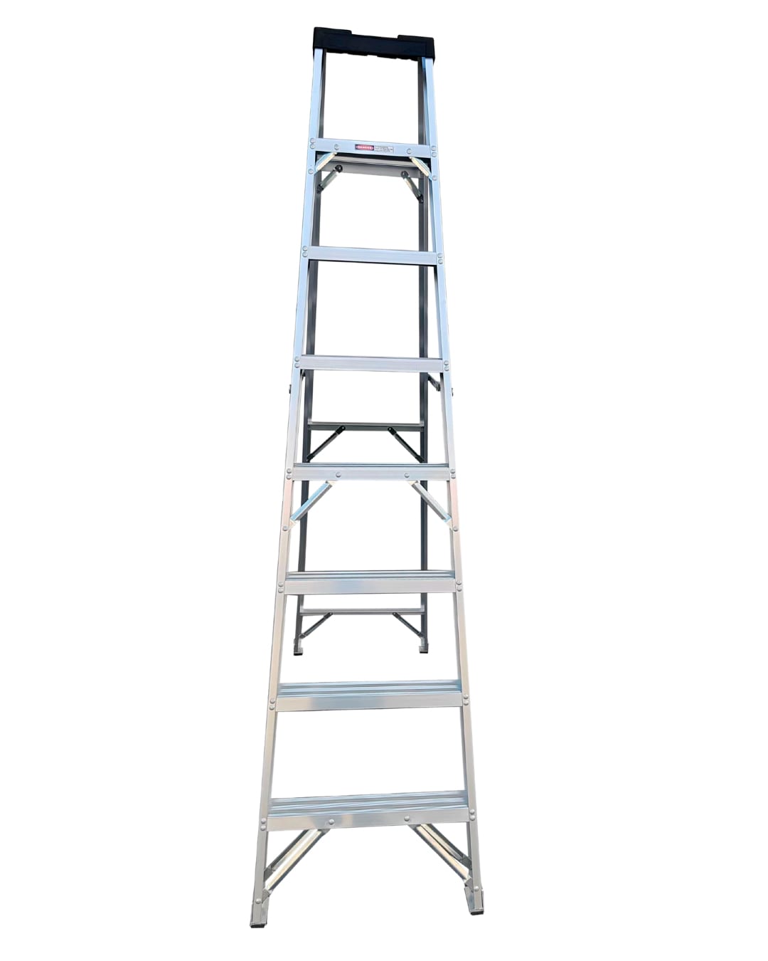 ESCALERA DE TIJERA ALUMINIO 145KG 8 ESCALONES MIRLO (XG-106B8)