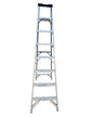 ESCALERA DE TIJERA ALUMINIO 145KG 8 ESCALONES MIRLO (XG-106B8)