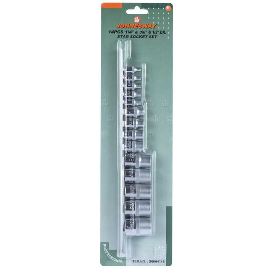 SET DE DADOS TORX 14 PIEZAS (S06H414S)