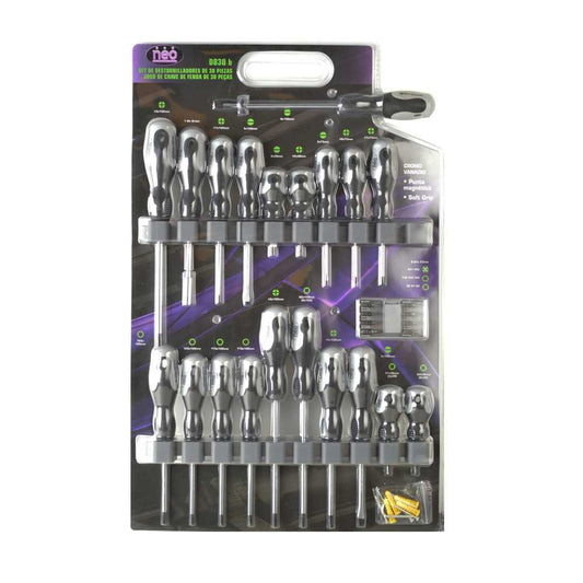 JUEGO DESTORNILLADORES 30 PIEZAS (D830B)