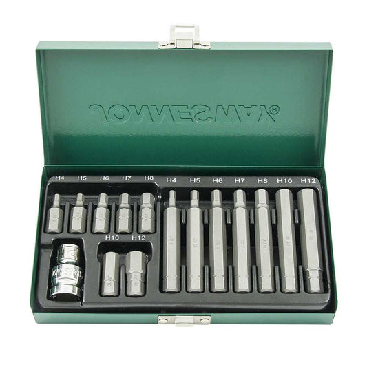 JUEGO DE PUNTAS HEXAGONALES JONNESWAY 15 PIEZAS (S29H4115S)