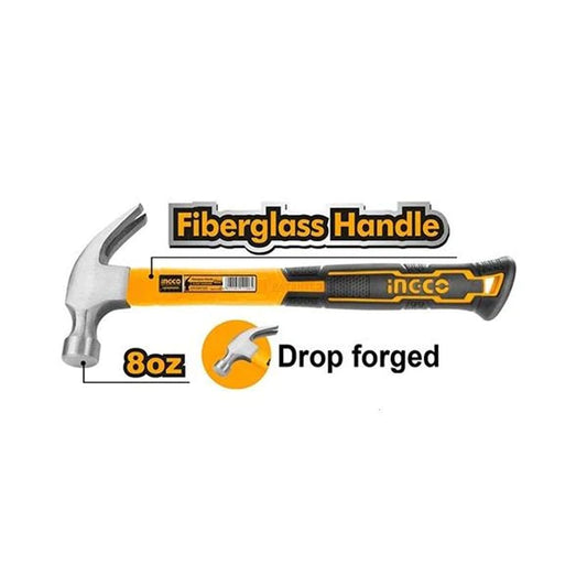 MARTILLO CARPINTERO MANGO FV 220G/8OZ INGCO (HCHS8008)