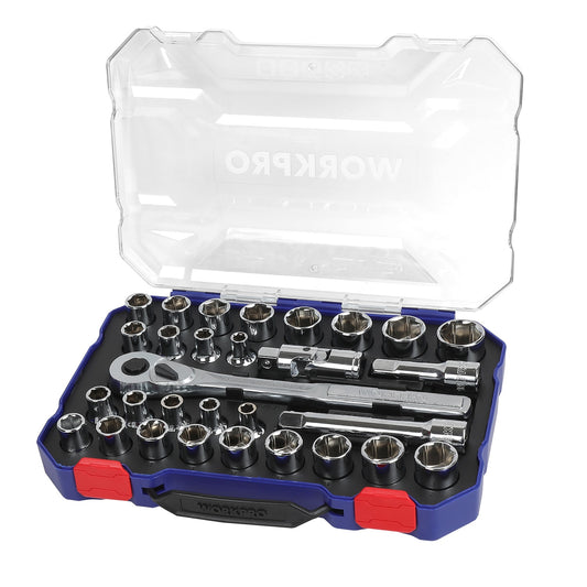 JUEGO DE DADOS WORKPRO 1/2´´ 30 PIEZAS (W003071)