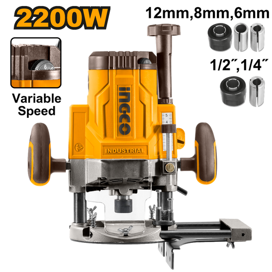 FRESADORA ROUTER 2200W INGCO INDUSTRIAL (RT22008)