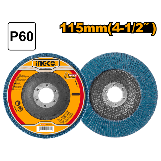 DISCO TRASLAPADO P60 115MM INGCO (FD1152)