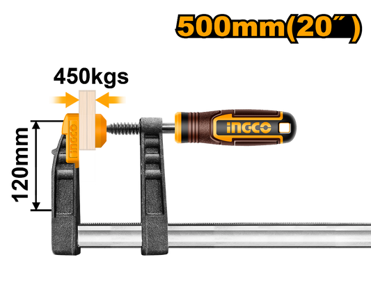 PRENSA SARGENTO 120X500MM INGCO (HFC021202)