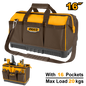 BOLSO DE HERRAMIENTAS INDUSTRIAL 16 BOLSILLOS 16´´ INGCO SS (HTBG08)