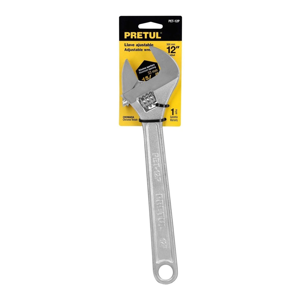 LLAVE AJUSTABLE 12'' PRETUL (PET-12P)