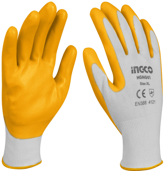 GUANTES DE NITRILO TALLA L INGCO (HGNG01.L)