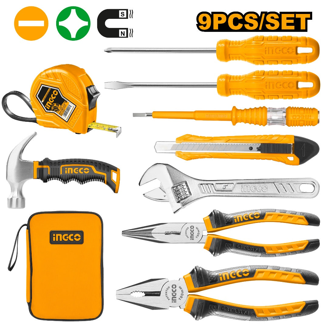 SET DE HERRAMIENTAS 9 PIEZAS INGCO (HKTH10809)