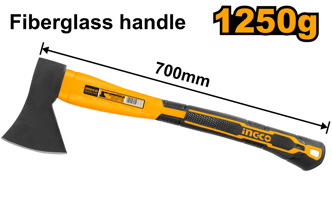 HACHA 700MM 1250GR INGCO (HAX02012508)