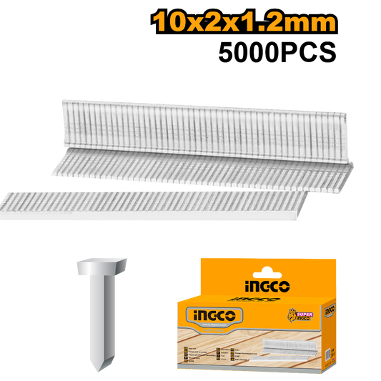 CLAVOS CAJA 5000 UNIDADES 10X1,2MM INGCO  ( STS6110)