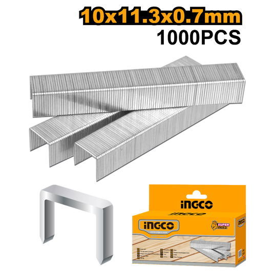 GRAPA FINA 10 MM PACK 1000 UN INGCO (STS0110)