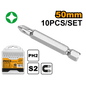 SET DE 10 PUNTAS PH2 50MM ACERO INDUSTRIAL INGCO (SDB11PH223)