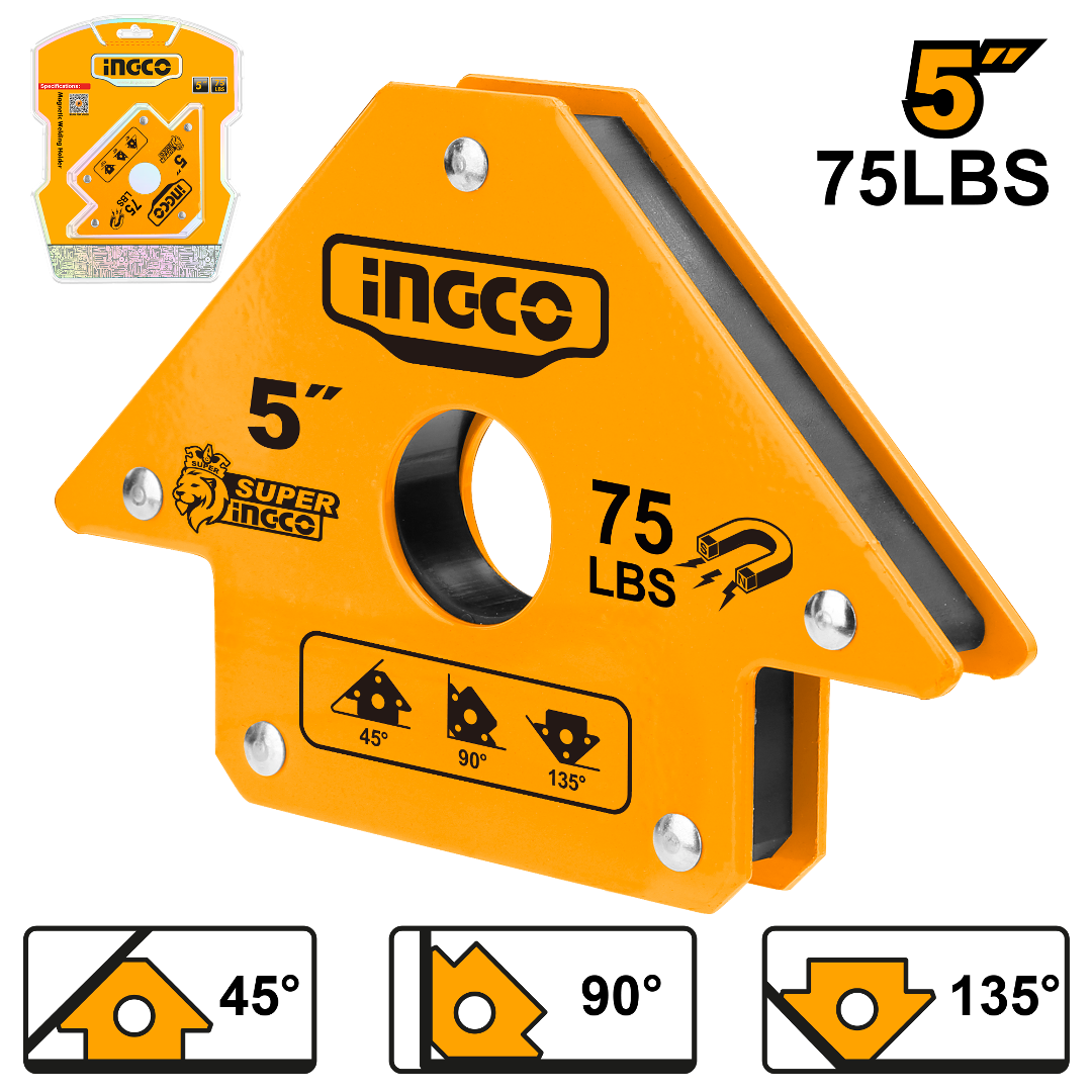 ESCUADRA MAGNETICA 5´´ 75 LBS INGCO (AMWH75051)