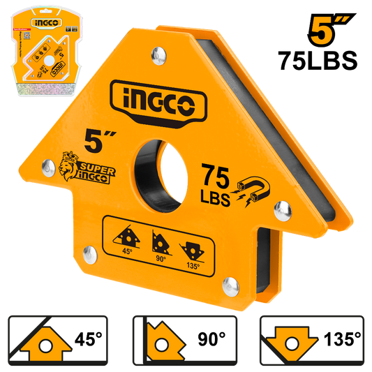 ESCUADRA MAGNETICA 5´´ 75 LBS INGCO (AMWH75051)