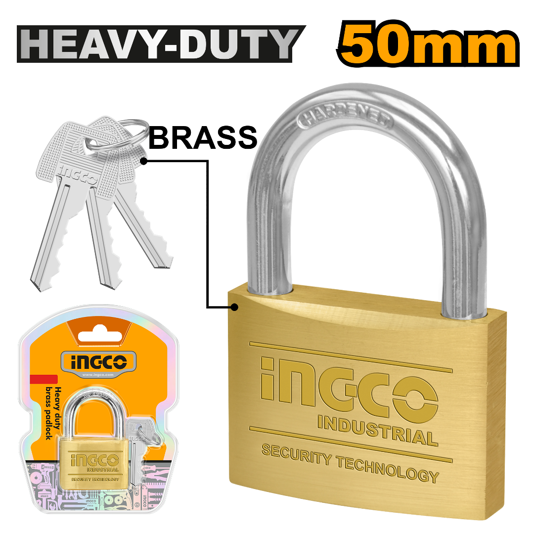 CANDADO BRONCE 50 MM INGCO (DBPL0502)