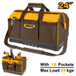 BOLSO DE HERRAMIENTAS INDUSTRIAL 18 BOLSILLOS 24" INGCO SS (HTBG09)