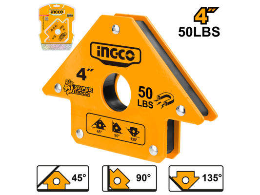 ESCUADRA MAGNETICA 4´´ 50 LBS INGCO (AMWH50041)