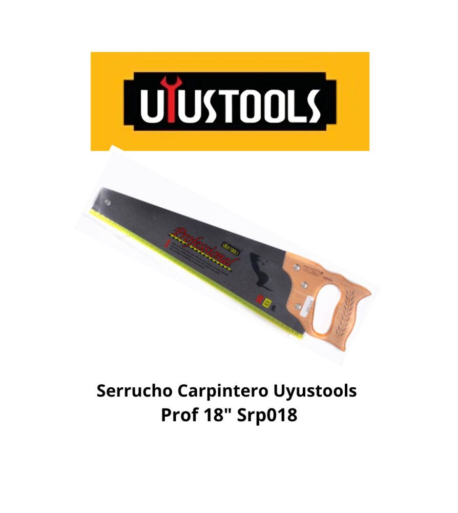SERRUCHO PROFESIONAL 18 MGO MADERA UYUSTOOLS (SRP018)