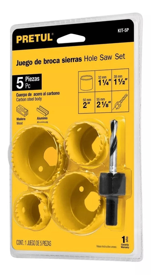 JUEGO SIERRA COPA PRETUL 5 PZAS. (KIT-5P)