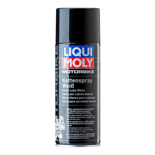 LIQUI MOLY MOTORBIKE KETTENSPRAY 400 ML. LUBRICANTE BLANCO