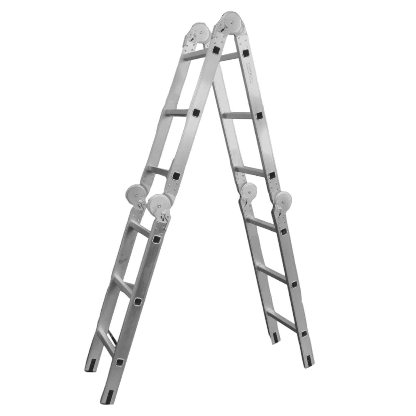 ESCALERA MULTIPROPOSITO ALUMINIO 150KG 4X3 12 ESCALONES MIRLO (JZ906-3F)