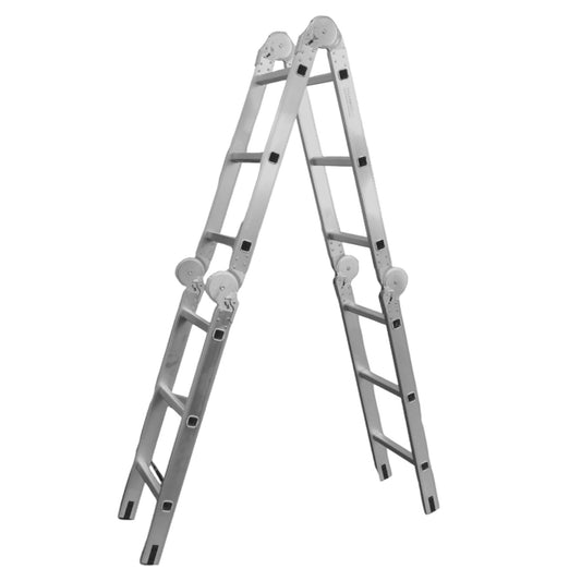 ESCALERA MULTIPROPOSITO ALUMINIO 150KG 4X3 12 ESCALONES MIRLO (JZ906-3F)