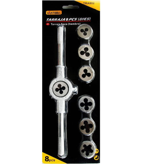 JUEGO TERRAJAS 8 PCS (HEMBRA) UYUSTOOLS   (TRA802)