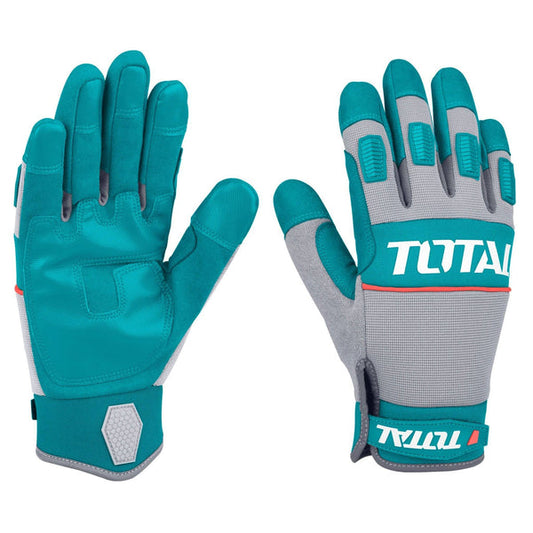GUANTES MECANICO TOTAL TALLA XL MATERIAL MICROFIBRA CON CUERO (TSP1806-XL)