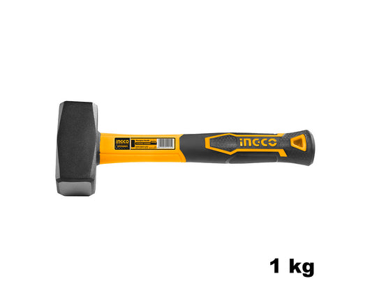 COMBO ACERO FORJADO MANGO FV ANTIDESLIZANTE 1000GR 2 LB INGCO (HSTH8802)