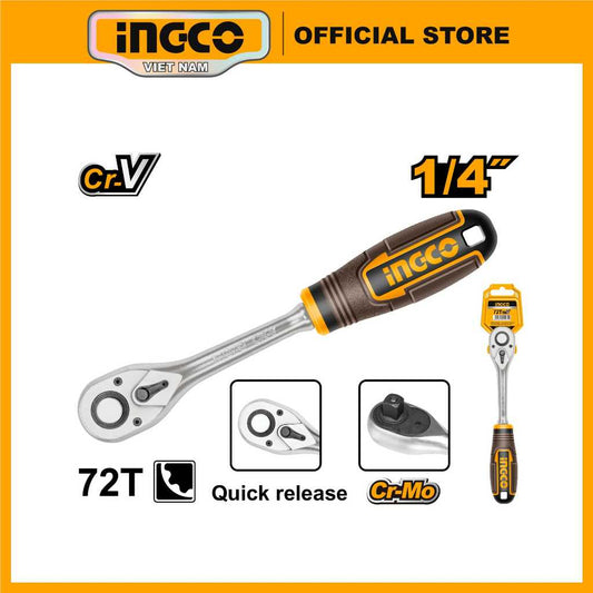 LLAVE CHICHARRA 1/4´´ INGCO MANGO ANTIDESLIZANTE (HRTH0814)