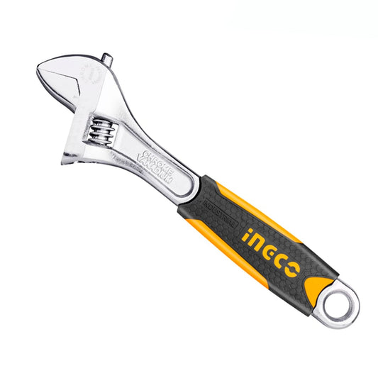 LLAVE FRANCESA AJUSTABLE 8´´ MANGO ANTIDESLIZANTE INGCO (HADW131088)