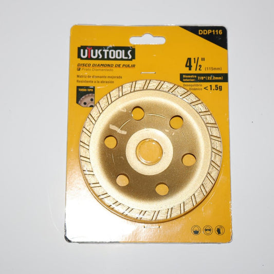 DISCO DIAMANTADO PULIR TURBO 4 1/2'' UYUSTOOLS  (DDP116)
