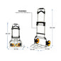 CARRO PLEGABLE TIPO YEGUA CON ASA ACERO 150KG 52X50X115CM MIRLO (2022DDDBS)